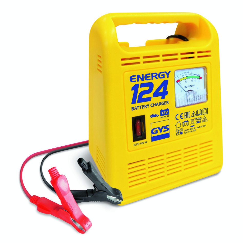 Gys 5192023215 ENERGY 124 traditionelles 12V-Batterieladegerät
