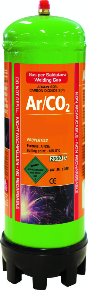 Gys 5193043664 Einweg-Gasflasche Argon/CO2 1.8L