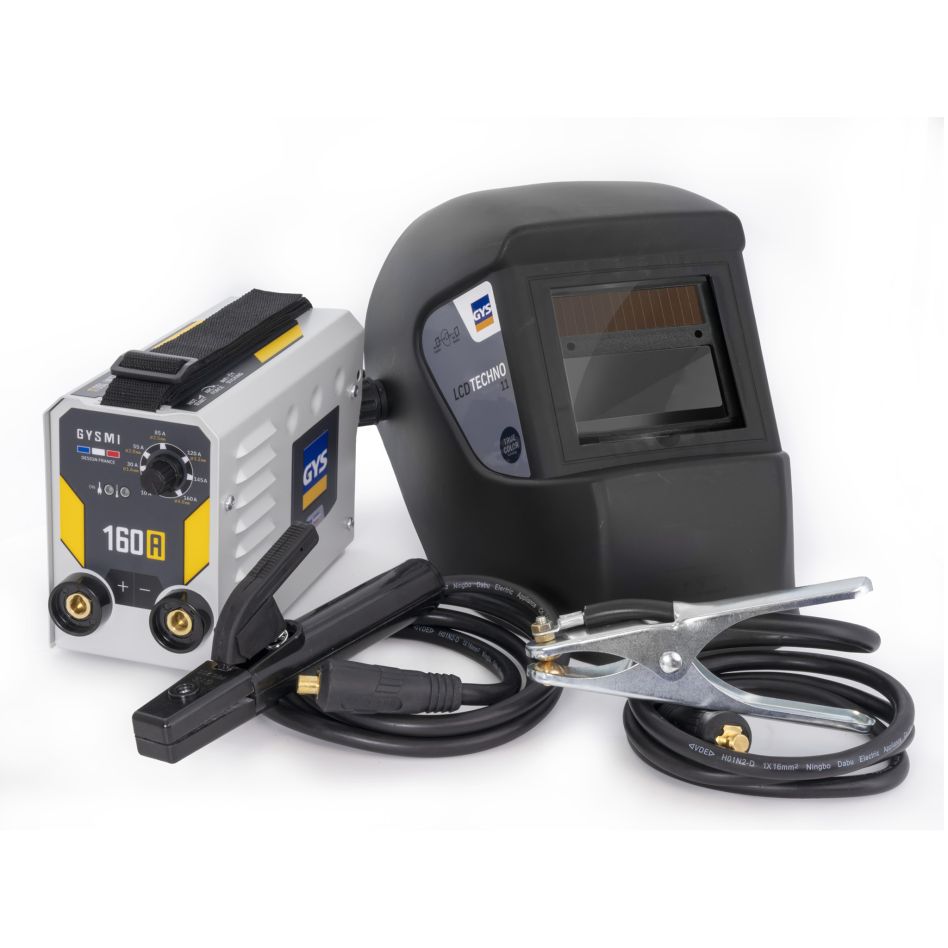 Gys 5192083745 GYSMI 160A Schweißinverter + LCD Techno 11 Echtfarben-Schweißerhelm
