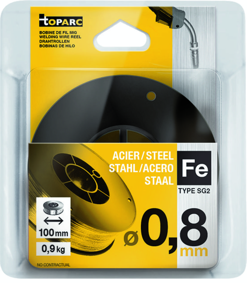 Gys 5193086609 Schweißdraht Stahl G3SI1 Ø0,8 mm Drahtspule S100 0,9kg