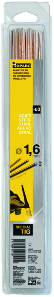 Gys 5193087224 Schweißmuffe WIG-Stahl SG2 Ø1,6 x 330 mm 60ST