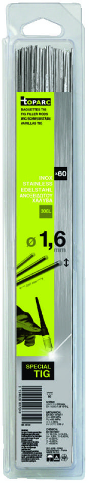 Gys 5193087248 Schweißmuffe WIG Edelstahl 308L Ø1,6 x 330 mm 60ST