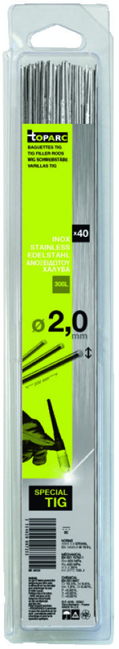 Gys 5193087255 Schweißmuffe WIG Edelstahl 308L Ø2.0 x 330 mm 40ST