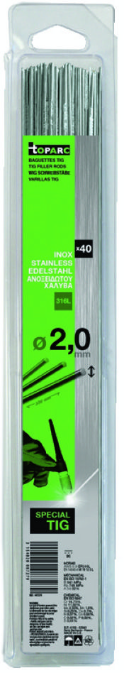 Gys 5193087279 Schweißverbindung TIG Edelstahl 316L Ø2.0 x 330 mm 40ST