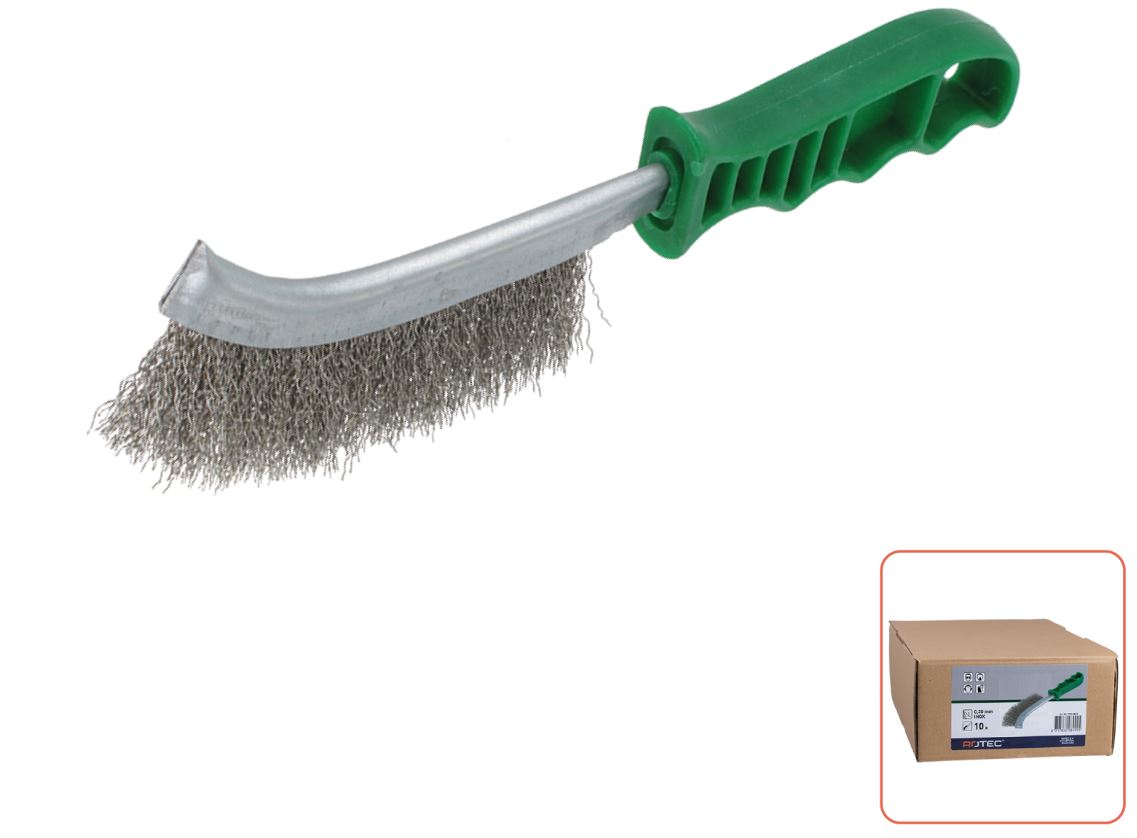 Rotec 798.0825 Handbürste 265 x 28 x 0,30 mm Edelstahldraht