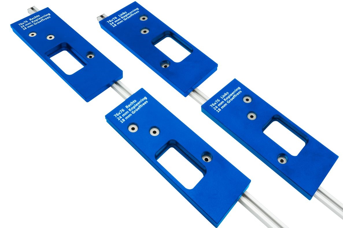 Hapro 6203050.BL Scharnierschablone 76x76mm runde Ecke (L+R) SET