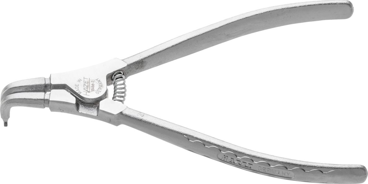 Hazet 1846D-2 Zange f&uuml;r Sicherungsringe, L&auml;nge 180 mm, f&uuml;r Sicherungsringe mit Au&szlig;endurchmesser 19&ndash;60 mm, gebogen