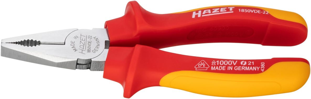 Hazet 1850VDE-22 Isolierte Kombizange, Länge 160 mm