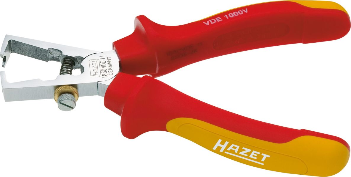 Hazet 1860VDE-11 Kabelabisolierzange, isoliert, L&auml;nge 160 mm