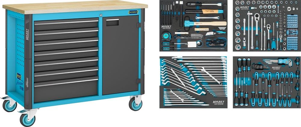 Hazet 179NW-7/230 Mobile Werkbank gefüllt 230-teilig