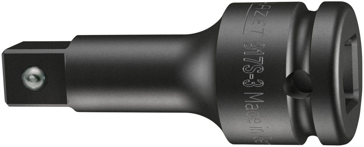Hazet 917S-3 Kraftverlängerungsstück 1/2" Vierkant, hohl, 1/2" Vierkant, massiv, Länge 75 mm