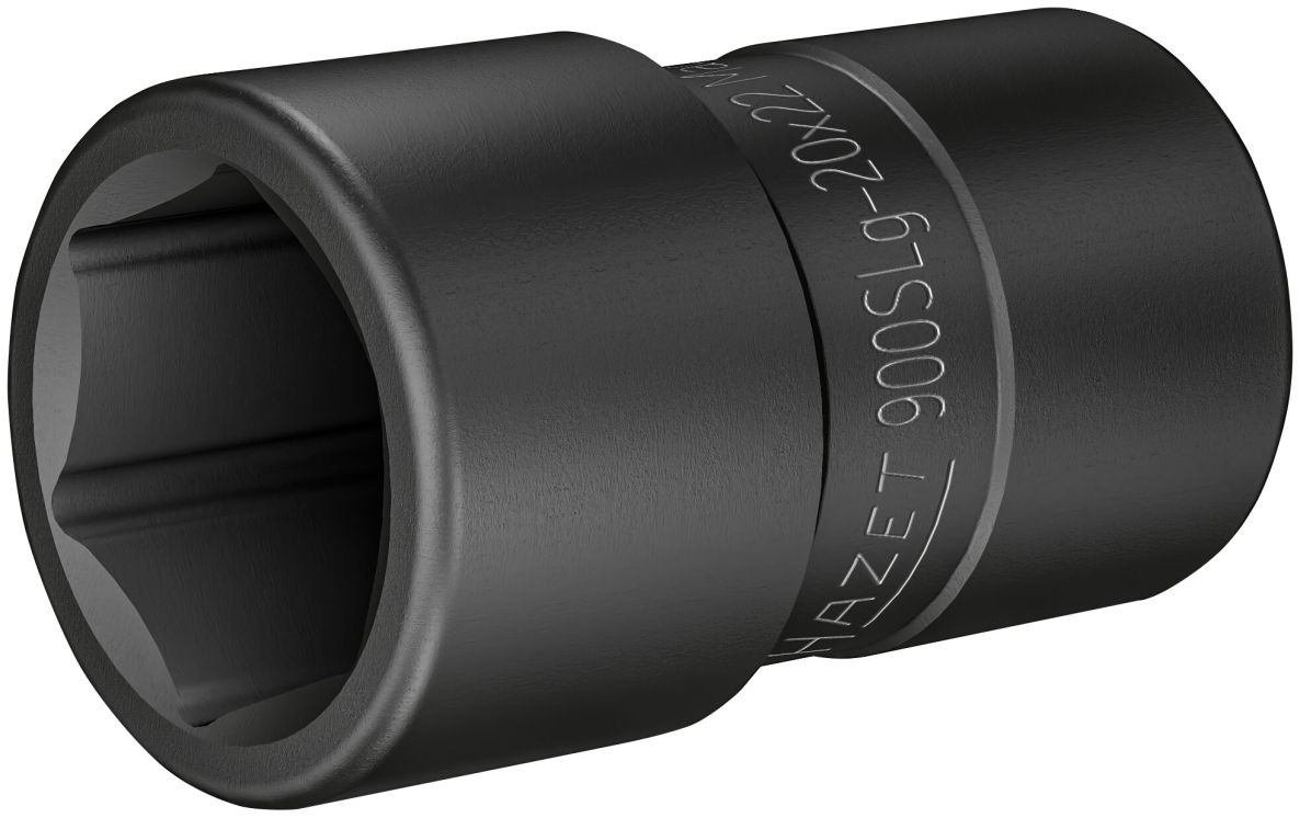 Hazet 900SLG-20x22 Steckschlüssel FORD Radschraubenverbindung 900SLG-20X22 1/2" Vierkant-Hohlschlüssel Außen-Profil Sechskant SW 20 x 22 mm