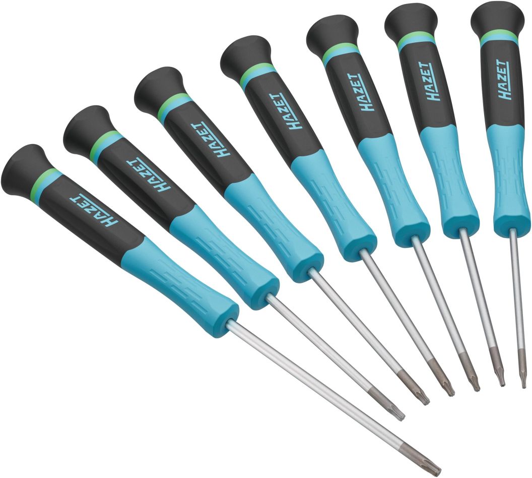 Hazet 811EL-T/7 Elektronik-Schraubendreher mit Innen-TORX®-Profil, 7-teilig