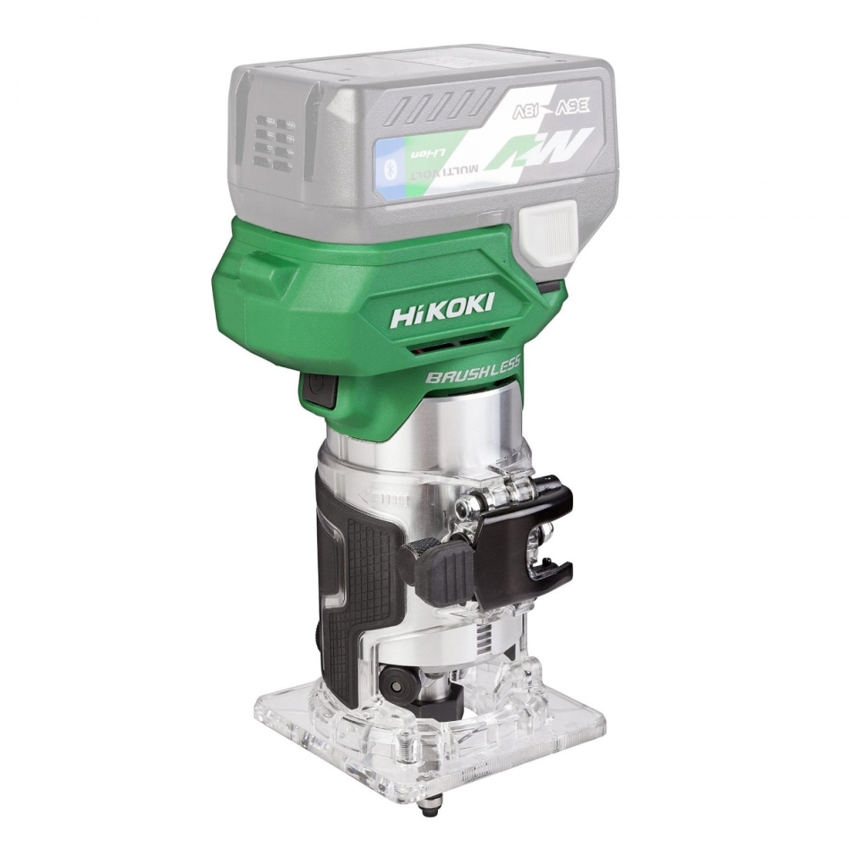 HiKOKI M1808DAW2Z Kabellose Kantenfräse 18V ohne Akkus und Ladegerät im HSC III Koffer