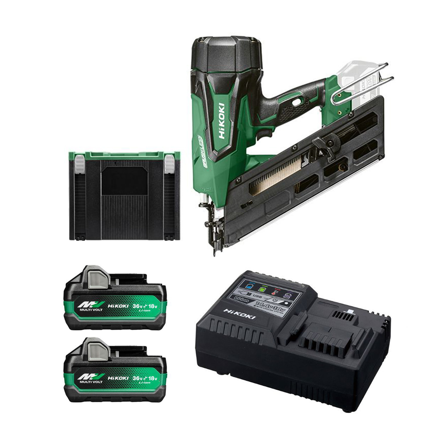 HiKOKI NR1890DCAW-set Accu Tacker 50-90mm 18 Volt 5.0Ah Li-Ion im HSC IV Koffer