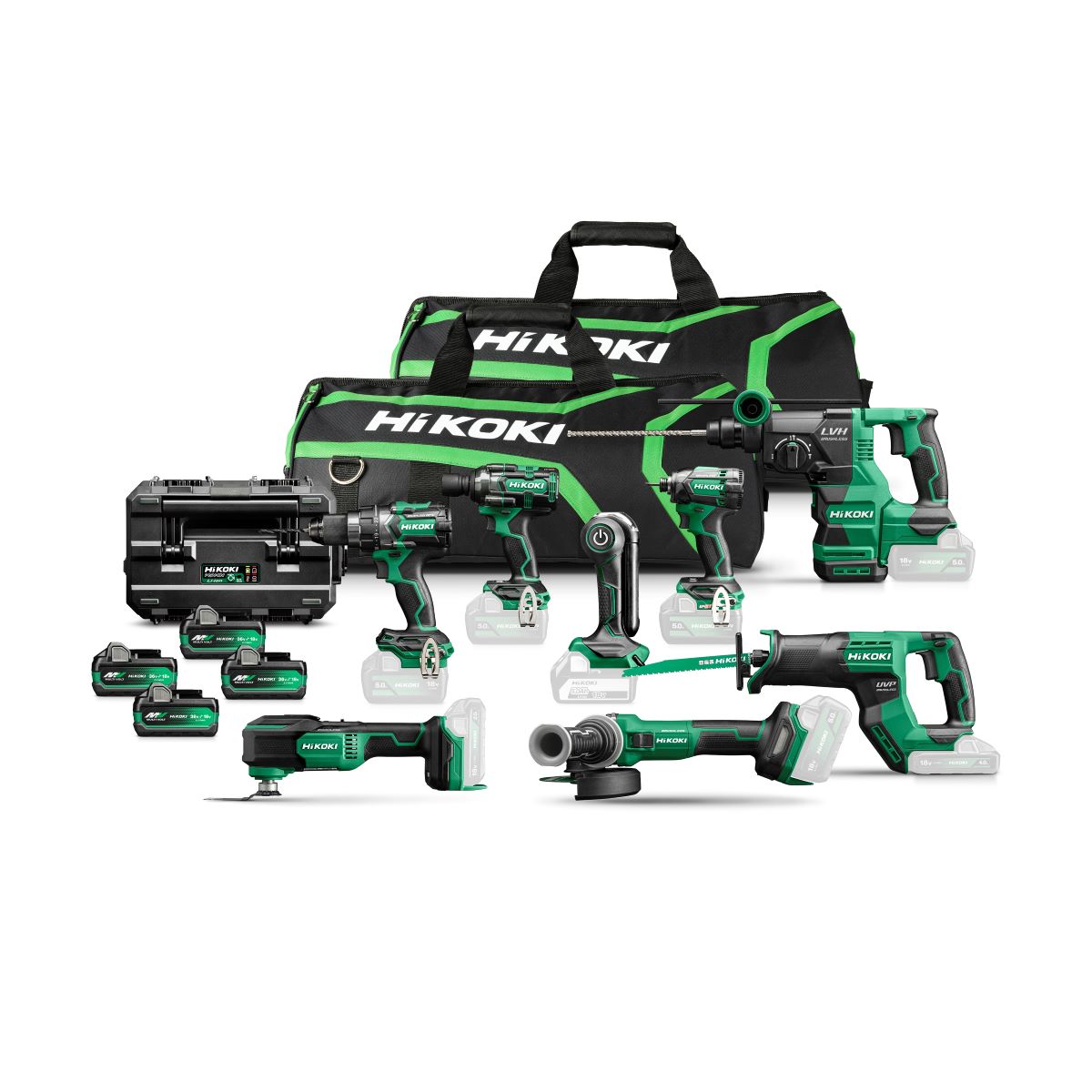 HiKOKI KC18H8A-MVA4 18V 4 x Multivolt Akku 5.0 Ah in Tasche + 5 Jahre H&auml;ndler-Garantie!