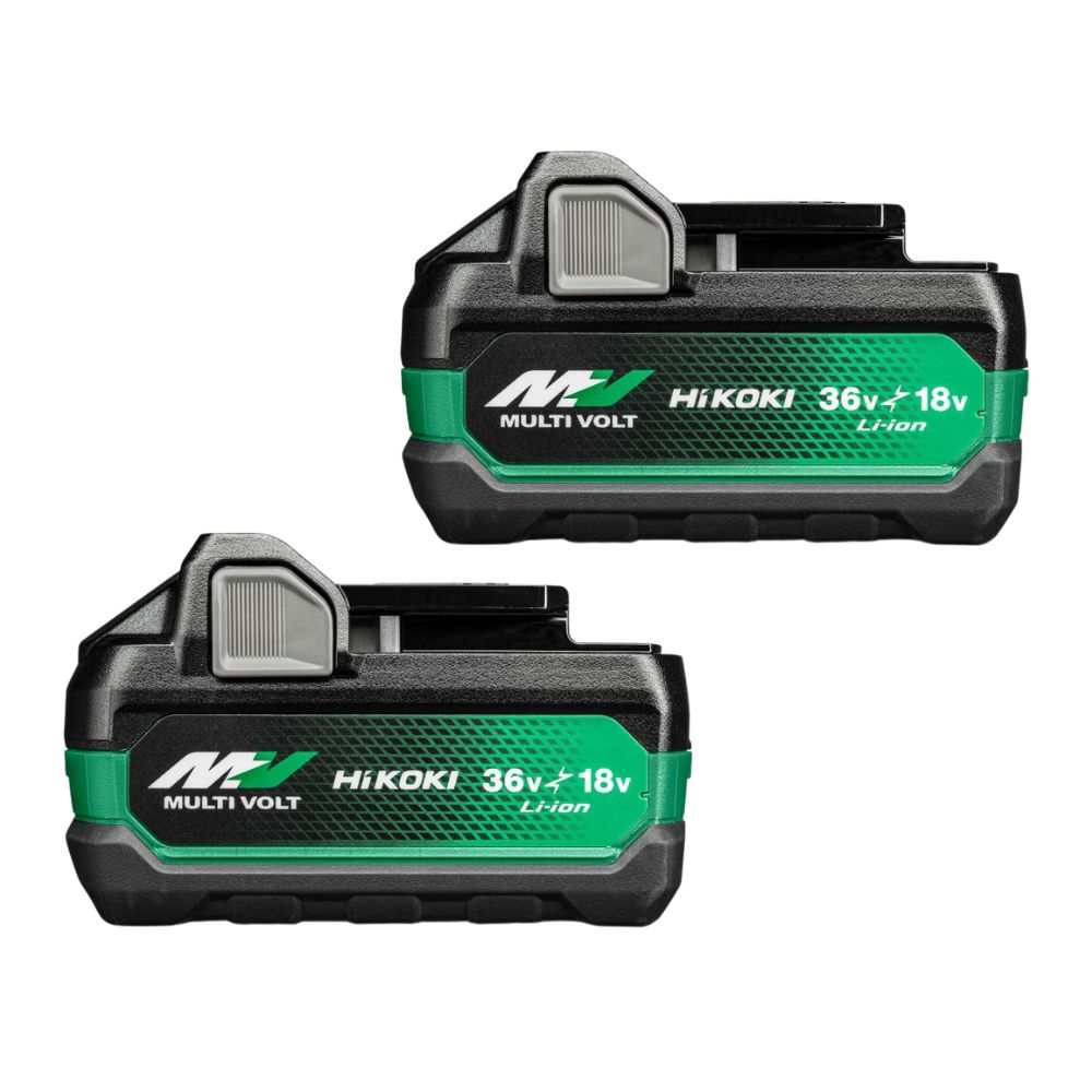 HiKOKI Zubehör 380205 Doppelpack 2 x BSL36A18X Multivolt Akku 36V 2.5Ah/ 18V 5.0Ah Li-Ion