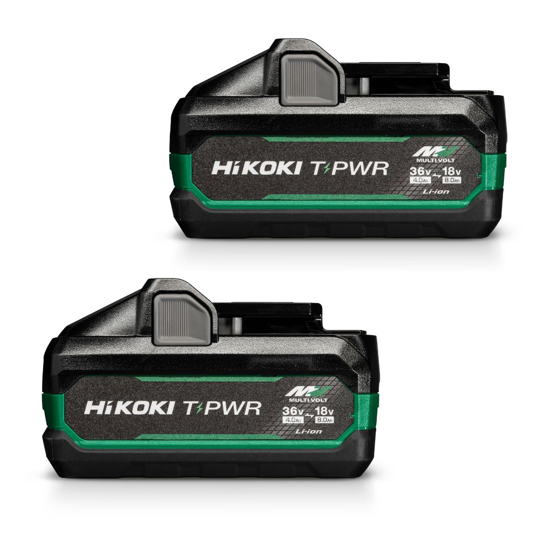 HiKOKI Zubehör 381993 Doppelpack 2 x BSL3640MVT Acco Multivolt 36V 4.0Ah/18V 8.0Ah Li-Ion