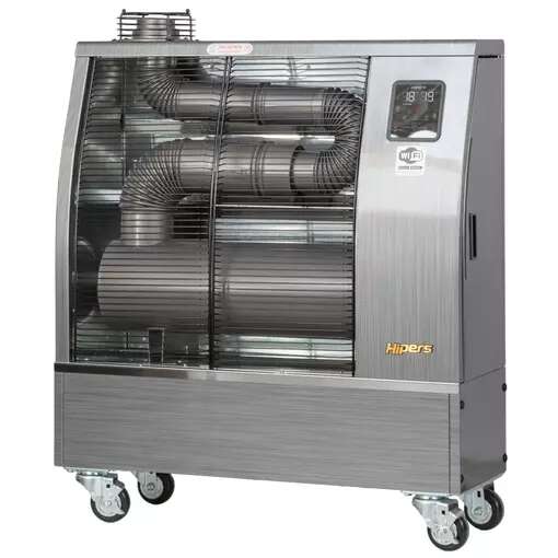 Hipers 722316850 WDP35IS Infrarot-Dieselstrahler Pro 10,4 kW, Edelstahl-Design, 120–600 m³