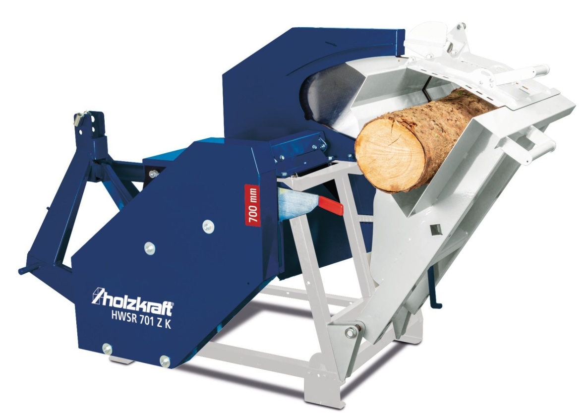Holzkraft 715966773 HWSR701ZK Brennholz Kippsäge mit Zapfwelle 700 mm 400V