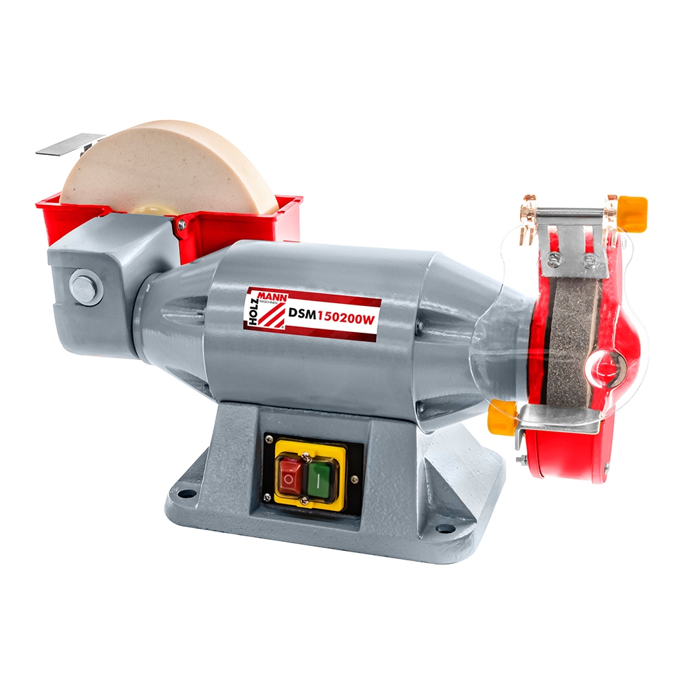 Holzmann DSM150200W_230V Doppelschleifbock mit Wasserstein