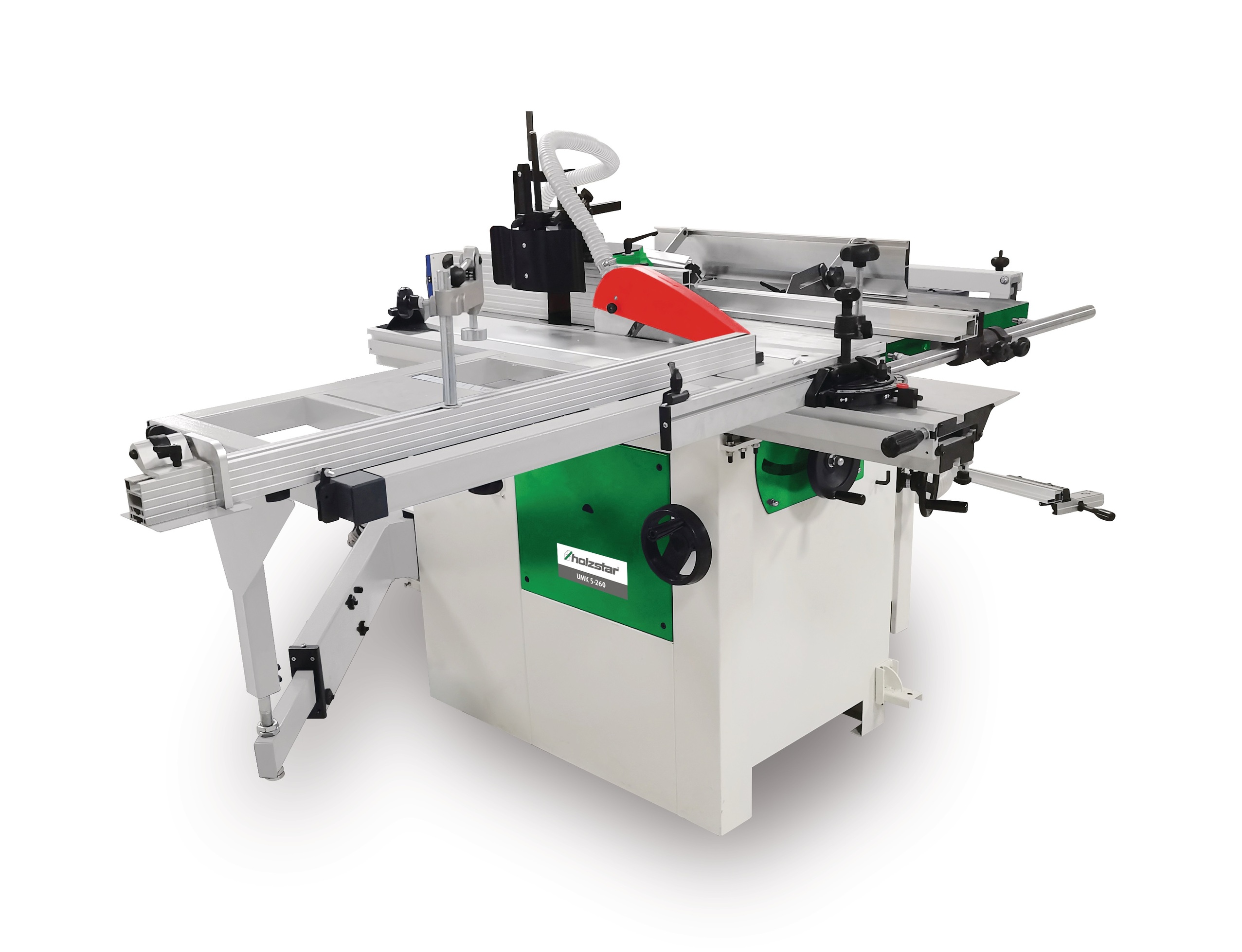Holzstar 715946025 Holzstar UMK5-260 230V Kombi-Säge-Dickenbohrmaschine mit 5 Arbeitsgängen 1,5 kW 230V