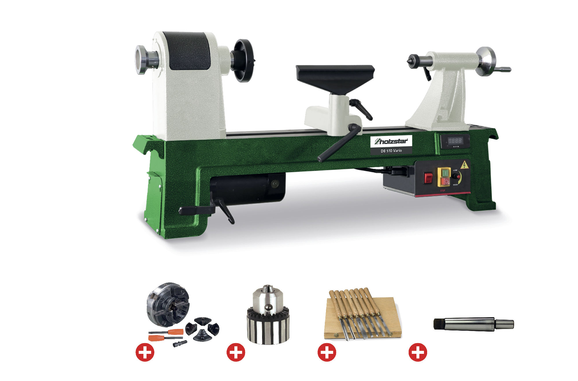 Holzstar 795920510 DB510 VARIO PACK Holzdrehbank 510 mm