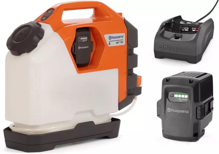 Husqvarna 599582409 WT15i Wassertank 15 Liter mit Batterie und Ladegerät