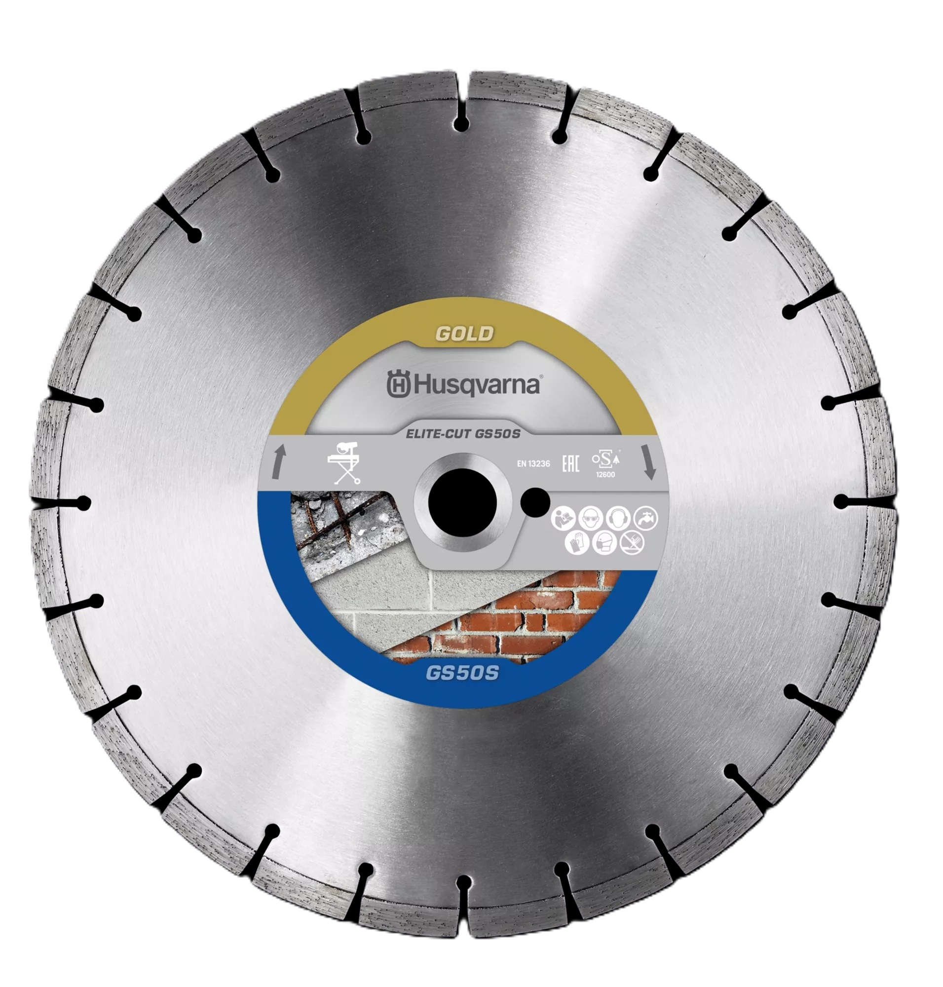 Husqvarna 579804120 Elite-Cut GS50S Diamanttrennscheibe Nassbau Material 350x25.4 mm