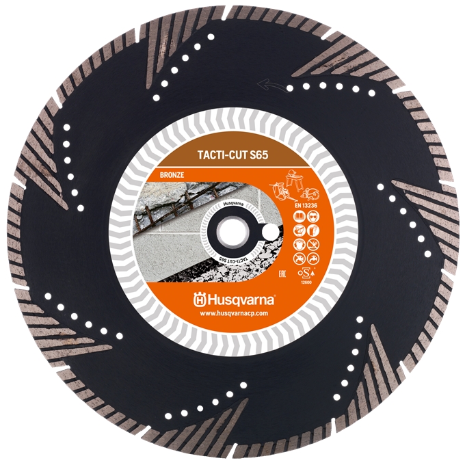 Husqvarna 579816510 Tacti-Cut S65 Schleifmittel 300 x 25,4 mm Nass und trocken
