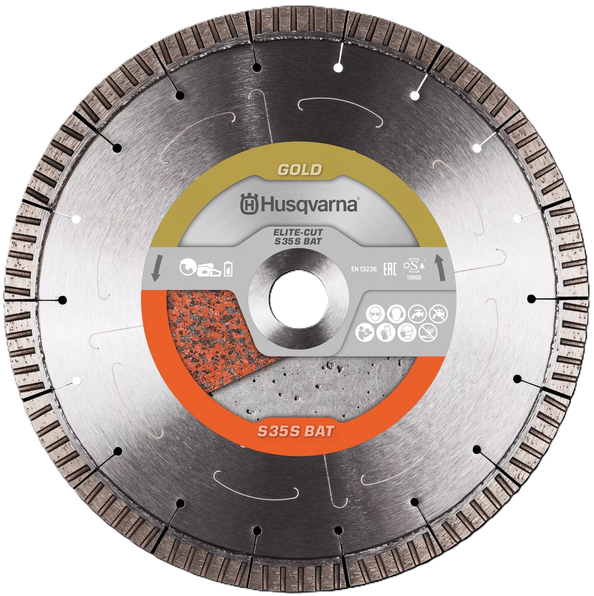 Husqvarna 598715001 Elite-Cut S35 S PACE Exo Grit Silence Diamanttrennscheibe nass/trocken Universal 300x25,4 mm