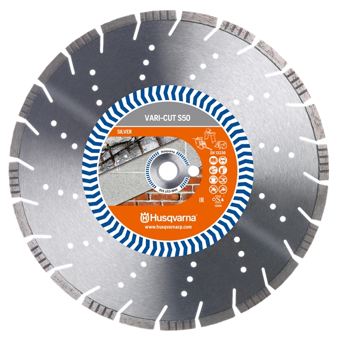 Husqvarna 586 59 55-03 Vari-Cut S50 Diamantrenscheibe 400 x 25,4/20 mm Nass und Trocken
