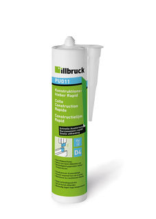 illbruck PU011328547 PU011 Bauklebstoff Rapid Kartusche 310ml, transparent
