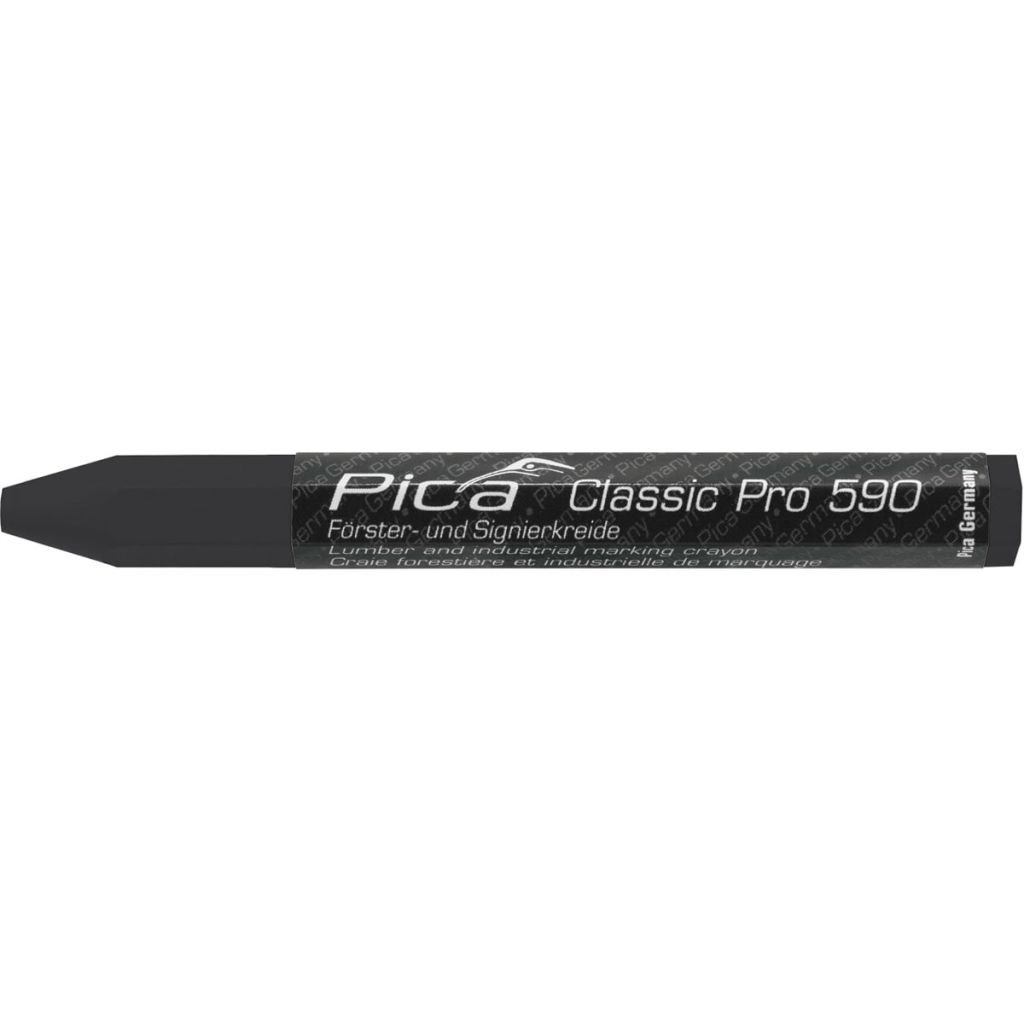 Pica PI59046 CLASSIC PRO 590 Markierungskreide Schwarz 12 Stück