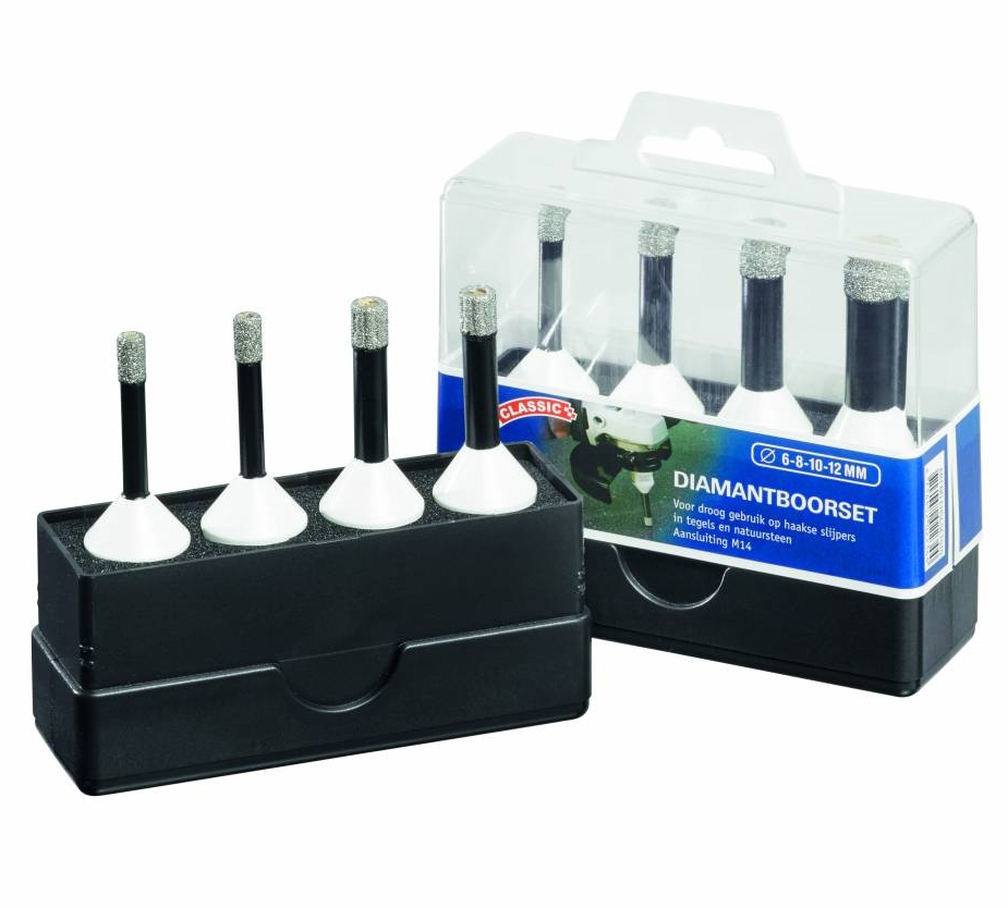 Carat EHSCSET020 Diamantbohrset EHSC Classic Ø 6-6-8-8 M14 Trocken