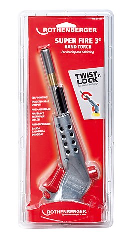 Rothenberger 35436 Profi-Lötgerät SUPER FIRE 3 mit Zyklonbrenner, 7/16"-EU