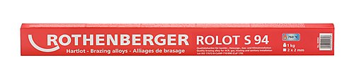Rothenberger Zubehör 40094 ROLOT S 94 Hartlot CuP 179 nach ISO 17672, 500 mm, 1 kg, eckig