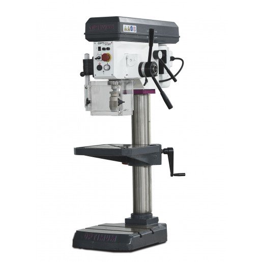 Optimum 713020260 DH28FT 400-Volt-Tischbohrmaschine mit Bohrvorschub 28 mm 400V