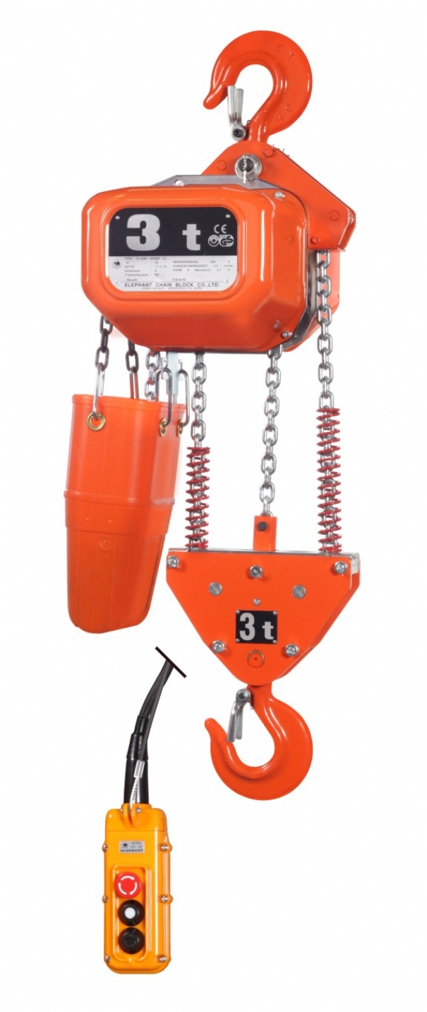 Rema 0515005-7 FAH20/2000/7M Elephant FAH 400V Elektrokettenzug 1 Hubgeschwindigkeit 7.0 m 3000 kg 515005