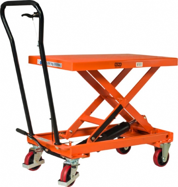 Rema 3460100 HT-100 manueller mobiler Hubtisch 1010 x 520 mm 1000 kg