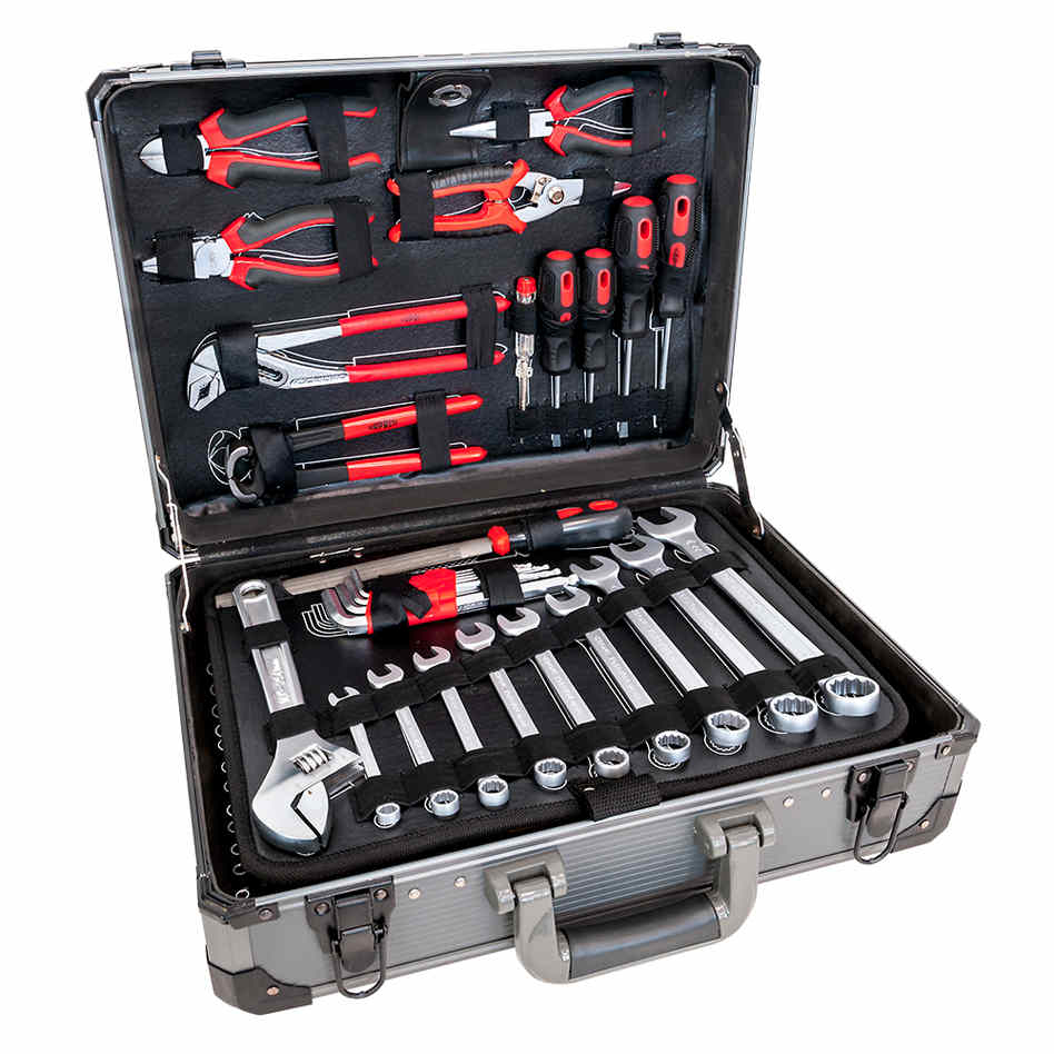 Airpress 75255 Werkzeugkoffer gefüllt 127 Stück