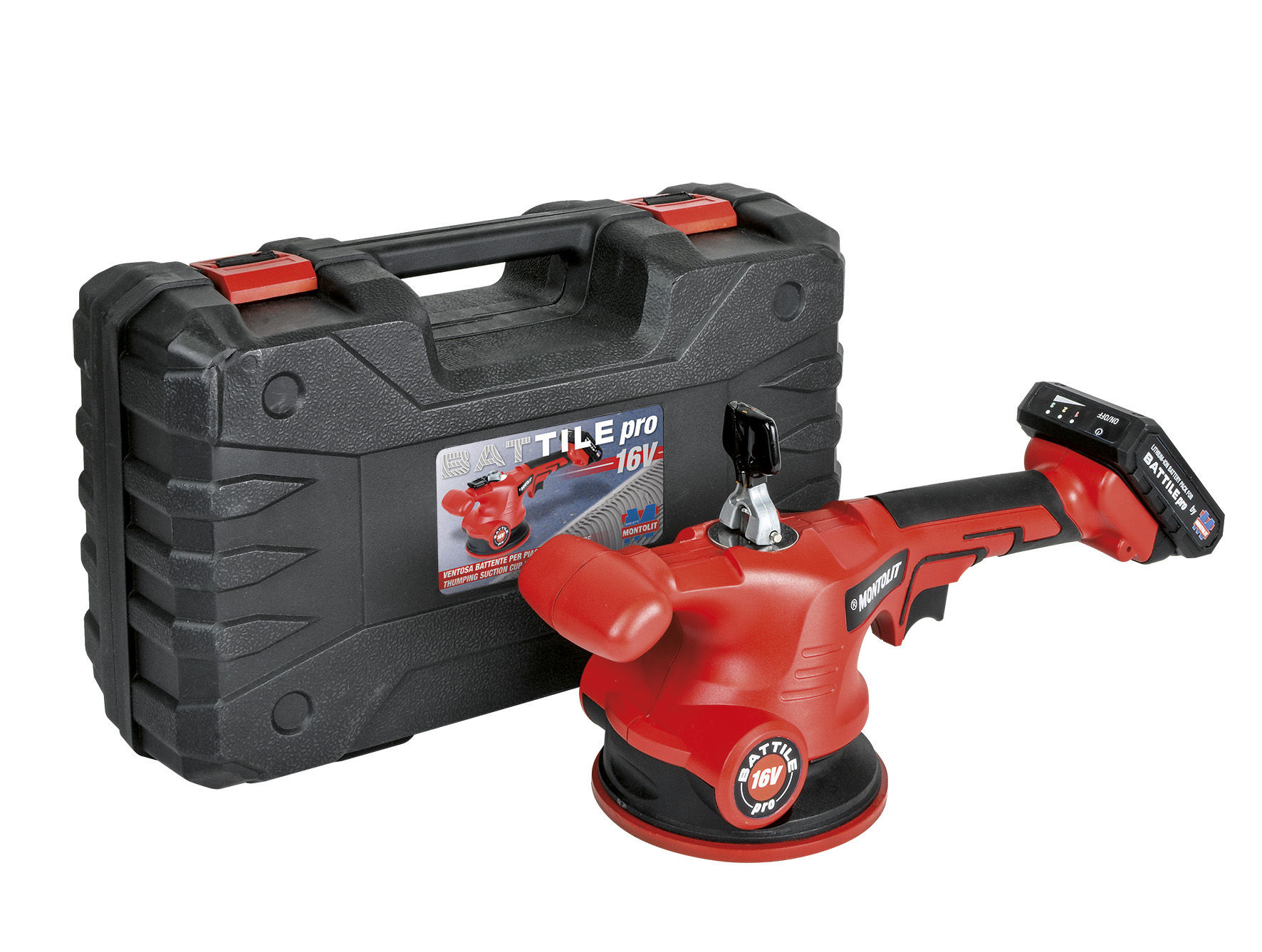 Montolit MONTBATT-P2 Montbatpro Battile Pro 2 Fliesenrüttler-Vakuumsystem