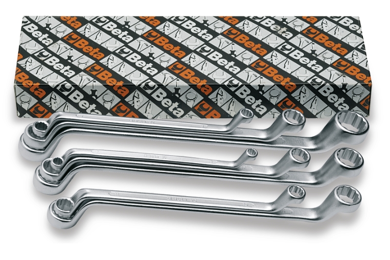 Beta 000900170 90/S13 13-teiliger Ringschlüsselsatz, tief gebogen (Art. 90)