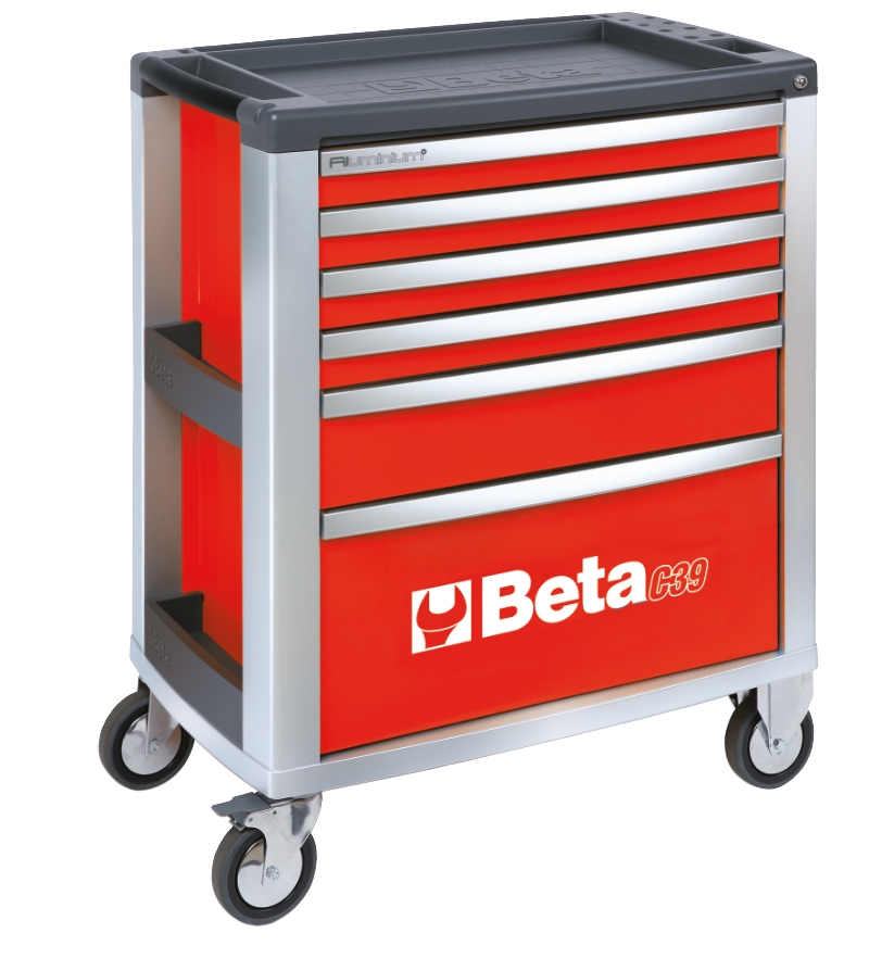 Beta 039000033 C39-6/R Werkzeugwagen mit sechs Schubladen