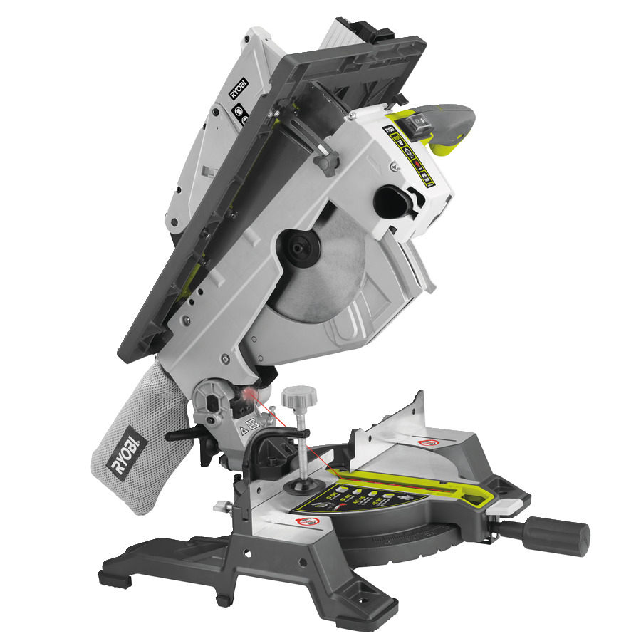 Ryobi 5133002152 RTMS1800-G Kapp-, Gehrungs- und Tischkreissäge 1800 Watt