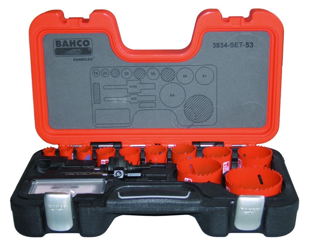 Bahco 3834-SET-53 Sandflex® Bimetall-Lochsägen-Satz 19 mm-79 mm - 13-teilig