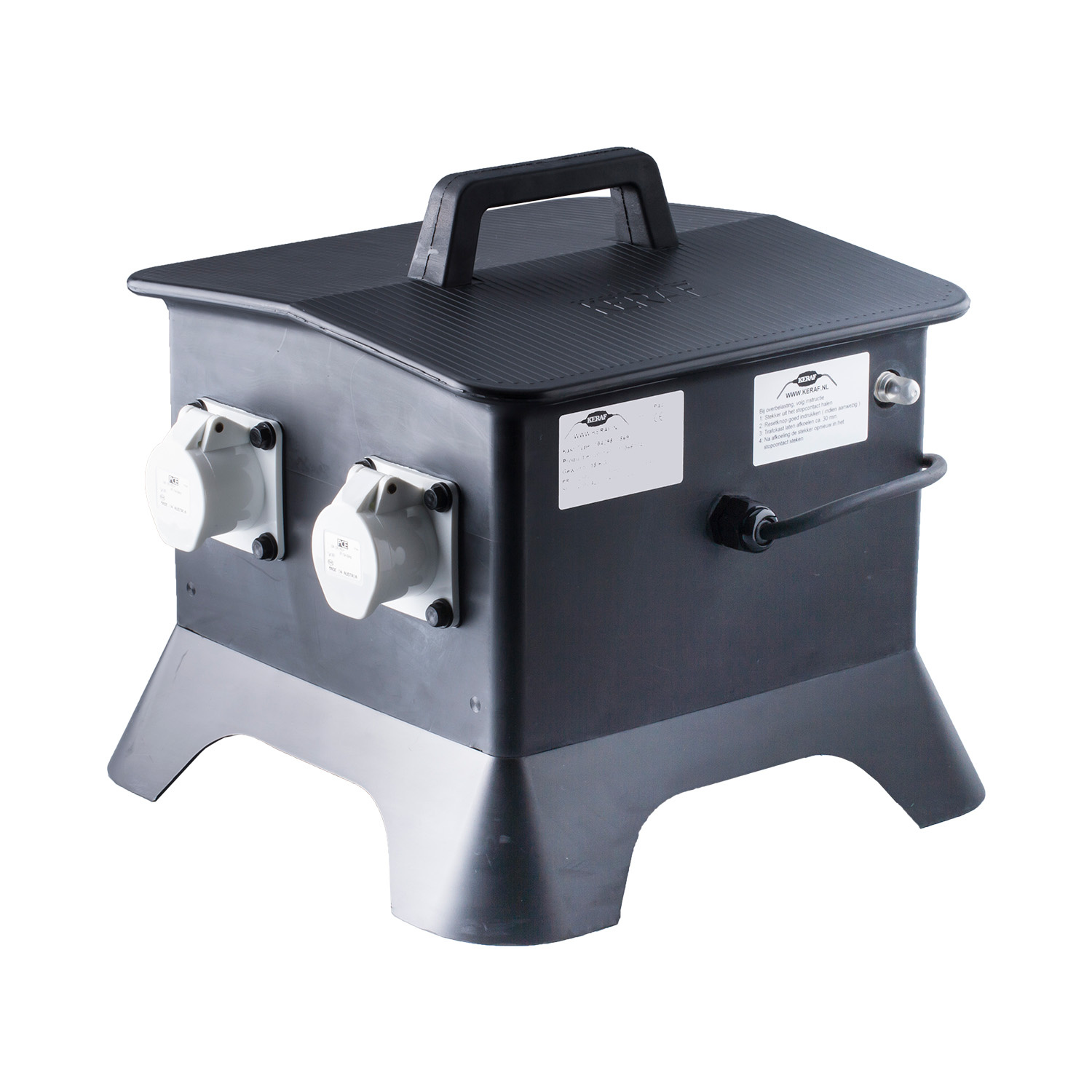 Keraf 104390 Sicherheitstransformator 230V>4x16/2/42 12h 1300VA
