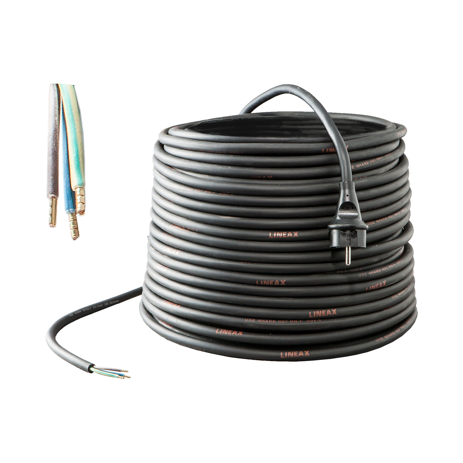 Keraf 104713 Verbindungskabel 10 m H07RN-F 3G1,5 Klasse I