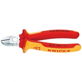 Knipex 70 06 160 Seitenschneider verchromt VDE 160 mm
