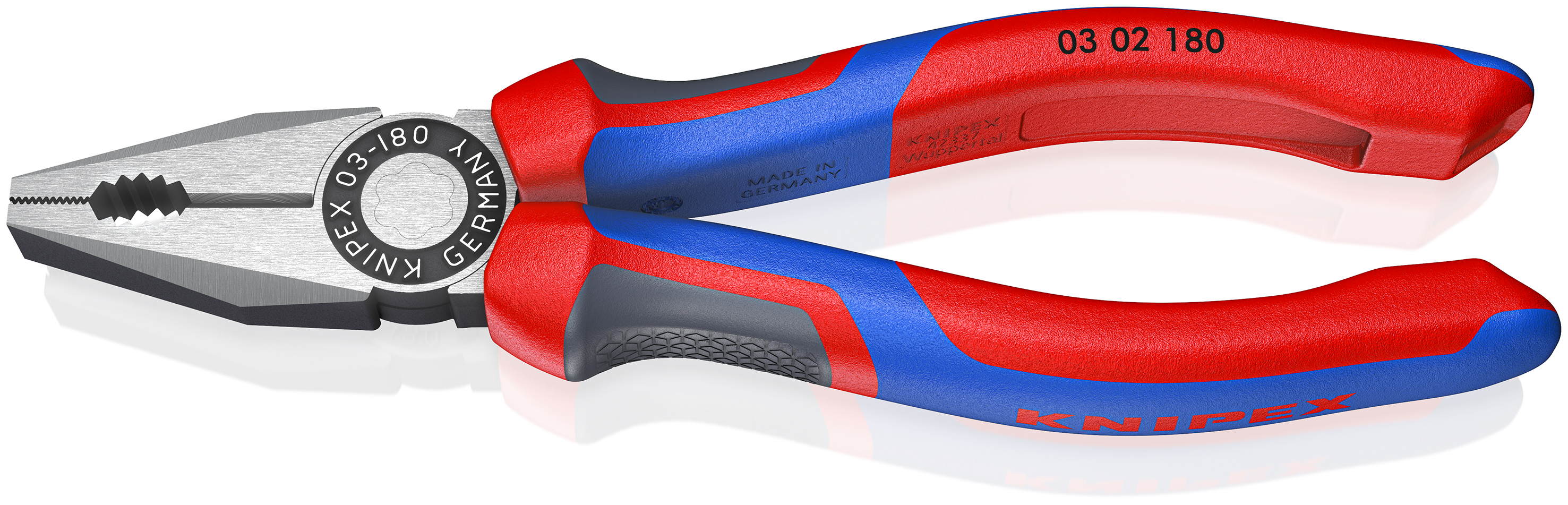 Knipex 03 02 180 Kombizange schwarz atramentiert 180 mm